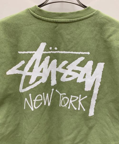 stussy（ステューシー）stussy (ステューシー) スウェット 黄緑 サイズ:Mの古着・服飾アイテム