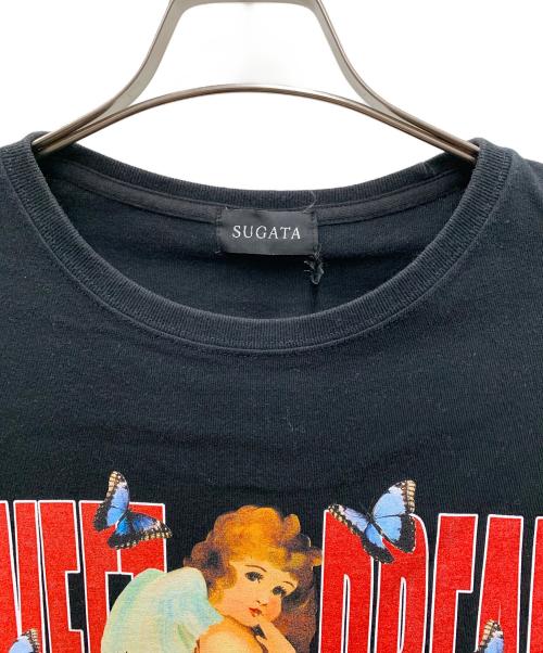 SUGATA（スガタ）SUGATA (スガタ) 半袖Tシャツ ブラック サイズ:Mの古着・服飾アイテム