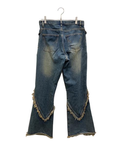 JUN/NAKAYAMA（ジュン ナカヤマ）JUN/NAKAYAMA (ジュン ナカヤマ) フリンジフレアデニム インディゴ サイズ:30の古着・服飾アイテム