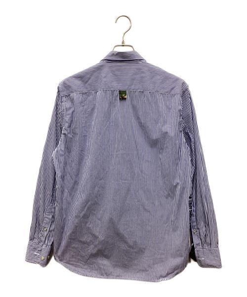 Aape BY A BATHING APE（エーエイプ バイ アベイシングエイプ）Aape BY A BATHING APE (エーエイプ バイ アベイシングエイプ) 長袖シャツ ブルー×ホワイト サイズ:Lの古着・服飾アイテム