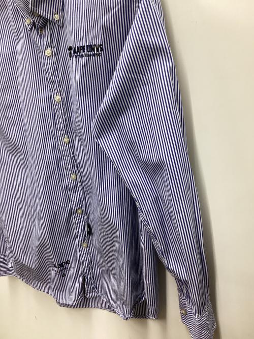 Aape BY A BATHING APE（エーエイプ バイ アベイシングエイプ）Aape BY A BATHING APE (エーエイプ バイ アベイシングエイプ) 長袖シャツ ブルー×ホワイト サイズ:Lの古着・服飾アイテム