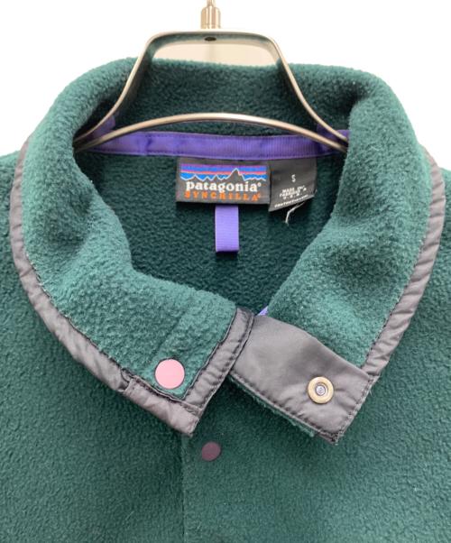 Patagonia（パタゴニア）Patagonia (パタゴニア) シンチラスナップT/フリースジャケット グリーン サイズ:Sの古着・服飾アイテム