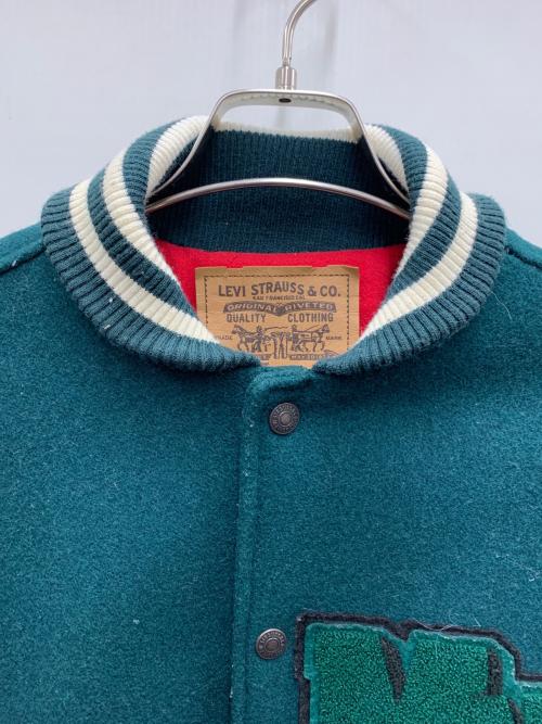 LEVI'S（リーバイス）LEVI'S (リーバイス) スタジャン グリーン×ホワイト サイズ:Sの古着・服飾アイテム