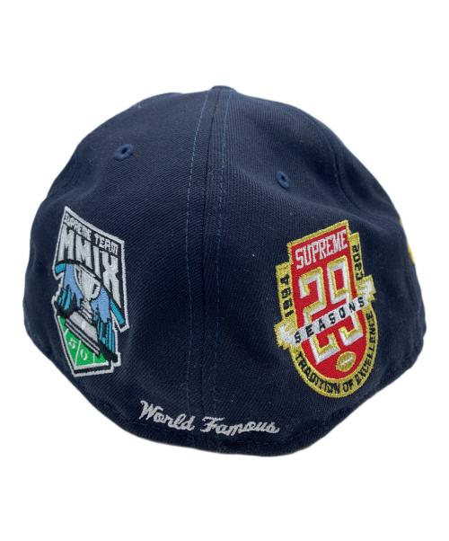 SUPREME（シュプリーム）SUPREME (シュプリーム) New Era (ニューエラ) キャップ ネイビーの古着・服飾アイテム