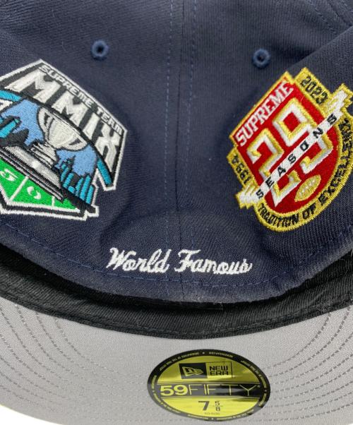 SUPREME（シュプリーム）SUPREME (シュプリーム) New Era (ニューエラ) キャップ ネイビーの古着・服飾アイテム
