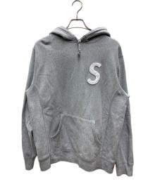SUPREME（シュプリーム）の古着「S logo Quilted Hooded Sweatshirt」｜グレー