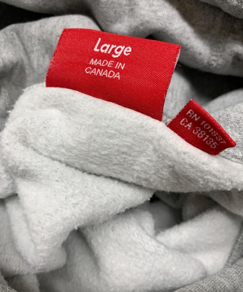 SUPREME（シュプリーム）Supreme (シュプリーム) S logo Quilted Hooded Sweatshirt グレー サイズ:Lの古着・服飾アイテム