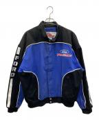 RACING CHAMPIONレーシングチャンピオン）の古着「レーシングジャケット」｜ブルー×ブラック