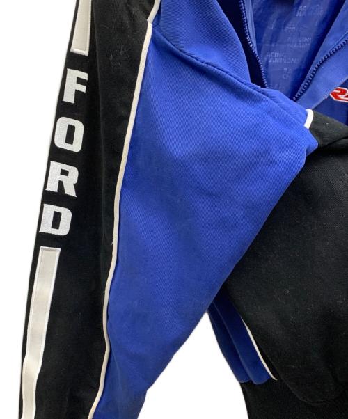 RACING CHAMPION（レーシングチャンピオン）RACING CHAMPION (レーシングチャンピオン) レーシングジャケット ブルー×ブラック サイズ:Lの古着・服飾アイテム
