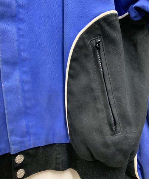 RACING CHAMPION（レーシングチャンピオン）RACING CHAMPION (レーシングチャンピオン) レーシングジャケット ブルー×ブラック サイズ:Lの古着・服飾アイテム