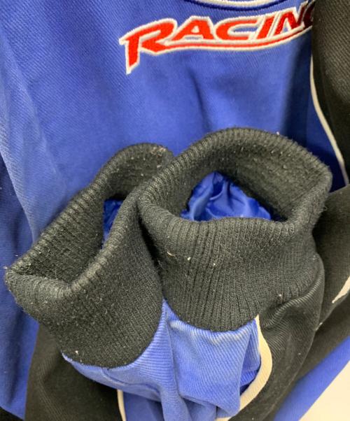 RACING CHAMPION（レーシングチャンピオン）RACING CHAMPION (レーシングチャンピオン) レーシングジャケット ブルー×ブラック サイズ:Lの古着・服飾アイテム