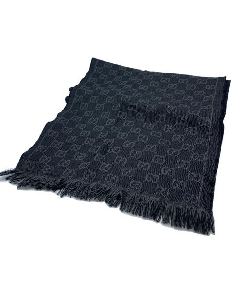 GUCCI（グッチ）GUCCI (グッチ) GGストール ブラックの古着・服飾アイテム