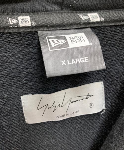 Yohji Yamamoto pour homme（ヨウジヤマモト プールオム）Yohji Yamamoto pour homme (ヨウジヤマモト プールオム) New Era (ニューエラ) プルオーバーパーカー ブラック サイズ:XLの古着・服飾アイテム