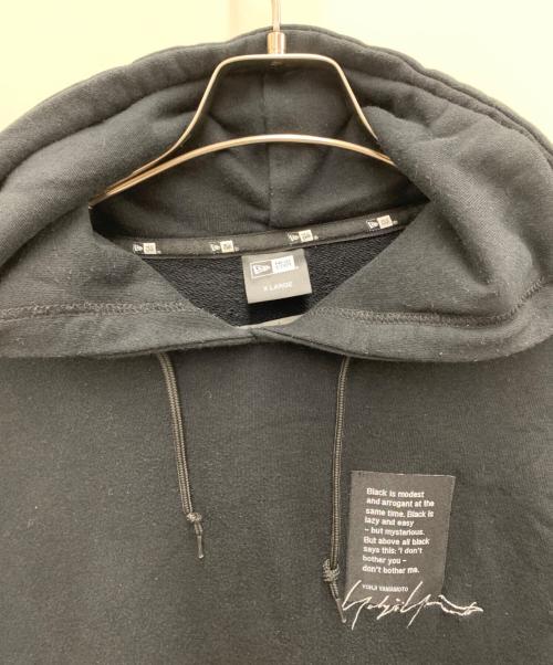 Yohji Yamamoto pour homme（ヨウジヤマモト プールオム）Yohji Yamamoto pour homme (ヨウジヤマモト プールオム) New Era (ニューエラ) プルオーバーパーカー ブラック サイズ:XLの古着・服飾アイテム