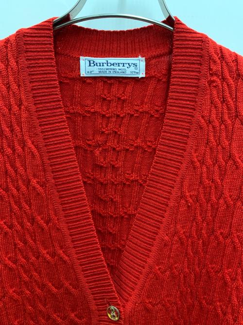 Burberry's（バーバリーズ）Burberry's (バーバリーズ) 厚手ニット レッド サイズ:42の古着・服飾アイテム