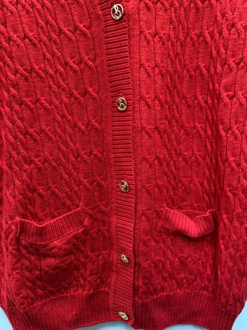 Burberry's（バーバリーズ）Burberry's (バーバリーズ) 厚手ニット レッド サイズ:42の古着・服飾アイテム