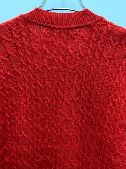 Burberry's（バーバリーズ）Burberry's (バーバリーズ) 厚手ニット レッド サイズ:42の古着・服飾アイテム