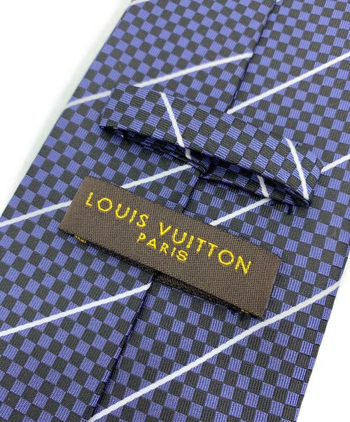 LOUIS VUITTON（ルイ ヴィトン）LOUIS VUITTON (ルイ ヴィトン) ネクタイ ネイビー×ホワイト サイズ:ーの古着・服飾アイテム
