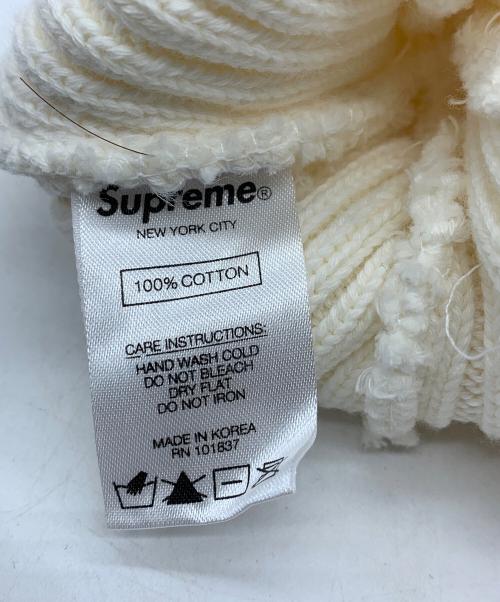 SUPREME（シュプリーム）SUPREME (シュプリーム) ニット帽 Overdyed Ribbed Beanie アイボリーの古着・服飾アイテム