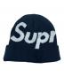 中古・古着 SUPREME (シュプリーム) ニット帽 ブラック×ホワイト：8000円