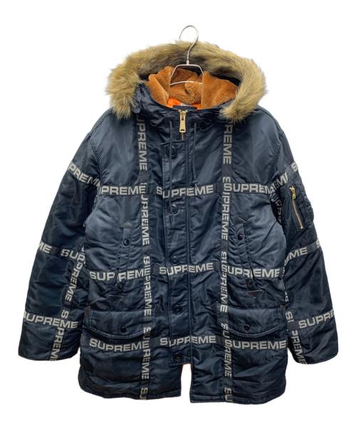SUPREME（シュプリーム）Supreme (シュプリーム) 中綿ジャケット ブラック×オレンジ サイズ:Lの古着・服飾アイテム