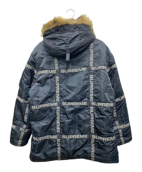 SUPREME（シュプリーム）Supreme (シュプリーム) 中綿ジャケット ブラック×オレンジ サイズ:Lの古着・服飾アイテム