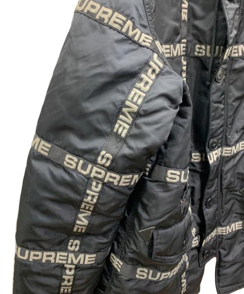 SUPREME（シュプリーム）Supreme (シュプリーム) 中綿ジャケット ブラック×オレンジ サイズ:Lの古着・服飾アイテム