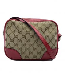 GUCCI（グッチ）の古着「ショルダーバッグ」｜レッド×ベージュ
