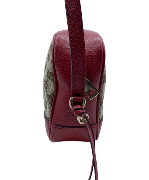 GUCCI（グッチ）GUCCI (グッチ) ショルダーバッグ レッド×ベージュの古着・服飾アイテム
