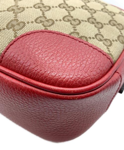 GUCCI（グッチ）GUCCI (グッチ) ショルダーバッグ レッド×ベージュの古着・服飾アイテム