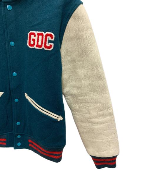 GDC（ジーディーシー）GDC (ジーディーシー) スタジャン グリーン×ベージュ サイズ:Mの古着・服飾アイテム