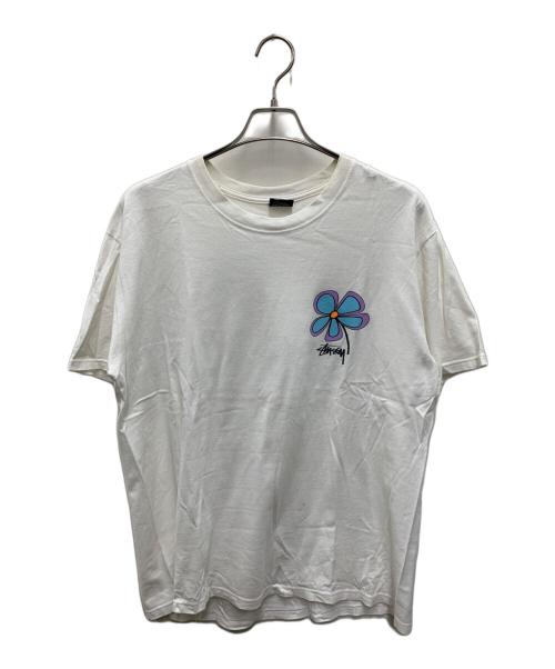 stussy（ステューシー）stussy (ステューシー) 半袖カットソー ホワイト サイズ:Lの古着・服飾アイテム