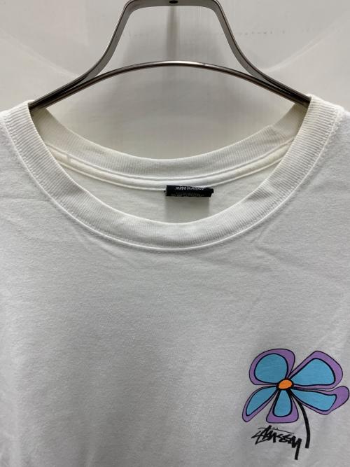 stussy（ステューシー）stussy (ステューシー) 半袖カットソー ホワイト サイズ:Lの古着・服飾アイテム