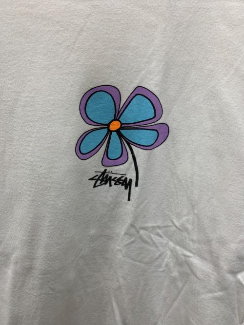 stussy（ステューシー）stussy (ステューシー) 半袖カットソー ホワイト サイズ:Lの古着・服飾アイテム