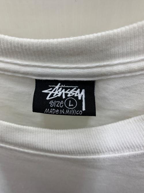 stussy（ステューシー）stussy (ステューシー) 半袖カットソー ホワイト サイズ:Lの古着・服飾アイテム