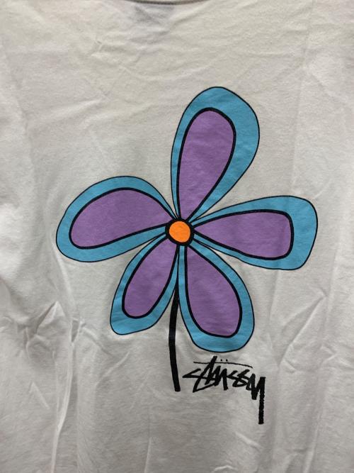 stussy（ステューシー）stussy (ステューシー) 半袖カットソー ホワイト サイズ:Lの古着・服飾アイテム