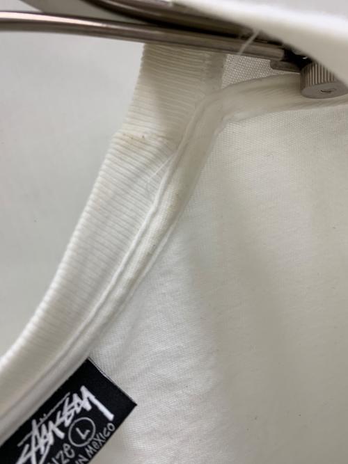 stussy（ステューシー）stussy (ステューシー) 半袖カットソー ホワイト サイズ:Lの古着・服飾アイテム