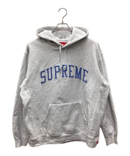 SUPREME（シュプリーム）Supreme (シュプリーム) Stars Arc Hooded Sweatshirt グレー サイズ:LARGEの古着・服飾アイテム