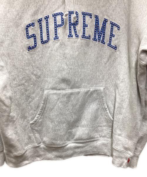 SUPREME（シュプリーム）Supreme (シュプリーム) Stars Arc Hooded Sweatshirt グレー サイズ:LARGEの古着・服飾アイテム