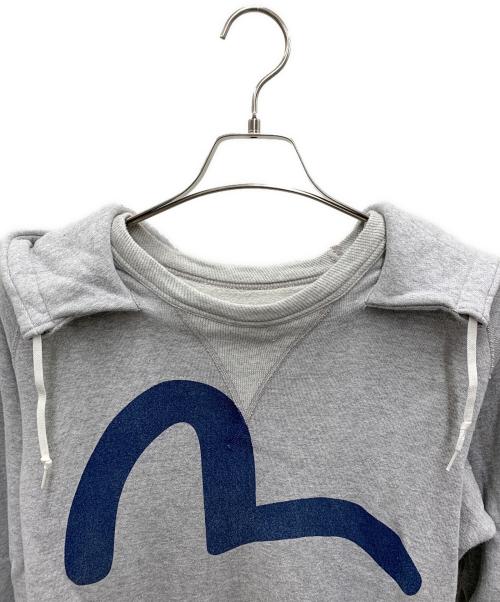EVISU（エヴィス）EVISU (エヴィス) 後付けパーカー グレー サイズ:38の古着・服飾アイテム