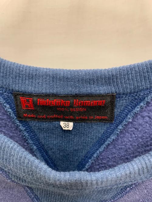 HIDEHIKO YAMANE（ヒデヒコ ヤマネ）Hidehiko Yamane (ヒデヒコ ヤマネ) スウェット ネイビー サイズ:38の古着・服飾アイテム