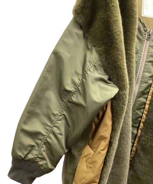 etsinta（エシンタ）etsinta (エシンタ) ファー切替ジャケット オリーブ サイズ:ONEの古着・服飾アイテム