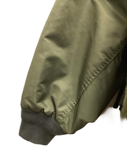 etsinta（エシンタ）etsinta (エシンタ) ファー切替ジャケット オリーブ サイズ:ONEの古着・服飾アイテム