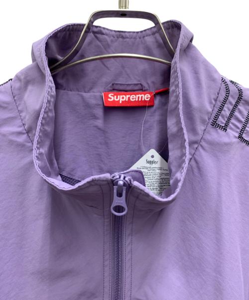 SUPREME（シュプリーム）Supreme (シュプリーム) Spellout Embroided Track Jacket ラベンダー サイズ:XXLの古着・服飾アイテム