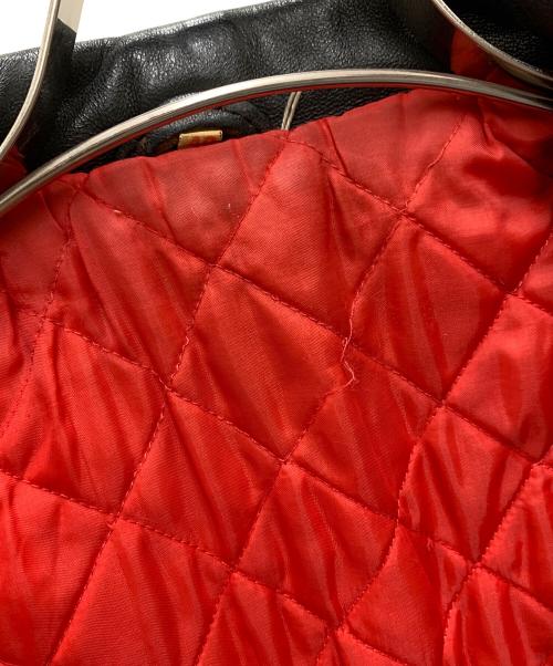666 LEATHER WEAR（666レザーウェア）666 Leather Wear (666レザーウェア) ダブルライダースジャケット ブラック サイズ:40の古着・服飾アイテム