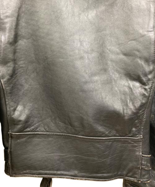 666 LEATHER WEAR（666レザーウェア）666 Leather Wear (666レザーウェア) ダブルライダースジャケット ブラック サイズ:40の古着・服飾アイテム