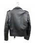 666 Leather Wear (666レザーウェア) ダブルライダースジャケット ブラック サイズ:40：27000円