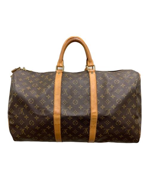 LOUIS VUITTON（ルイ ヴィトン）LOUIS VUITTON (ルイ ヴィトン) キーポル・バンドリエール50 ボストンバッグ ブラウンの古着・服飾アイテム