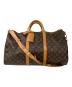 LOUIS VUITTON（ルイ ヴィトン）の古着「キーポル・バンドリエール50 ボストンバッグ」｜ブラウン