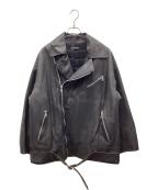Sea Room lynnシールームリン）の古着「レザージャケット」｜ブラック